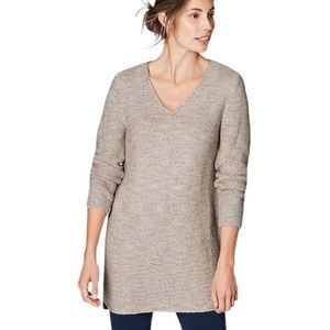 J Jill Pure Jill Oatmeal Textured Tunic Sweater